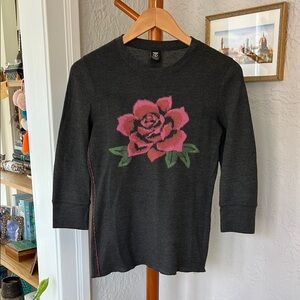 Vintage Lucky 3/4 Sleeve T-shirt // L